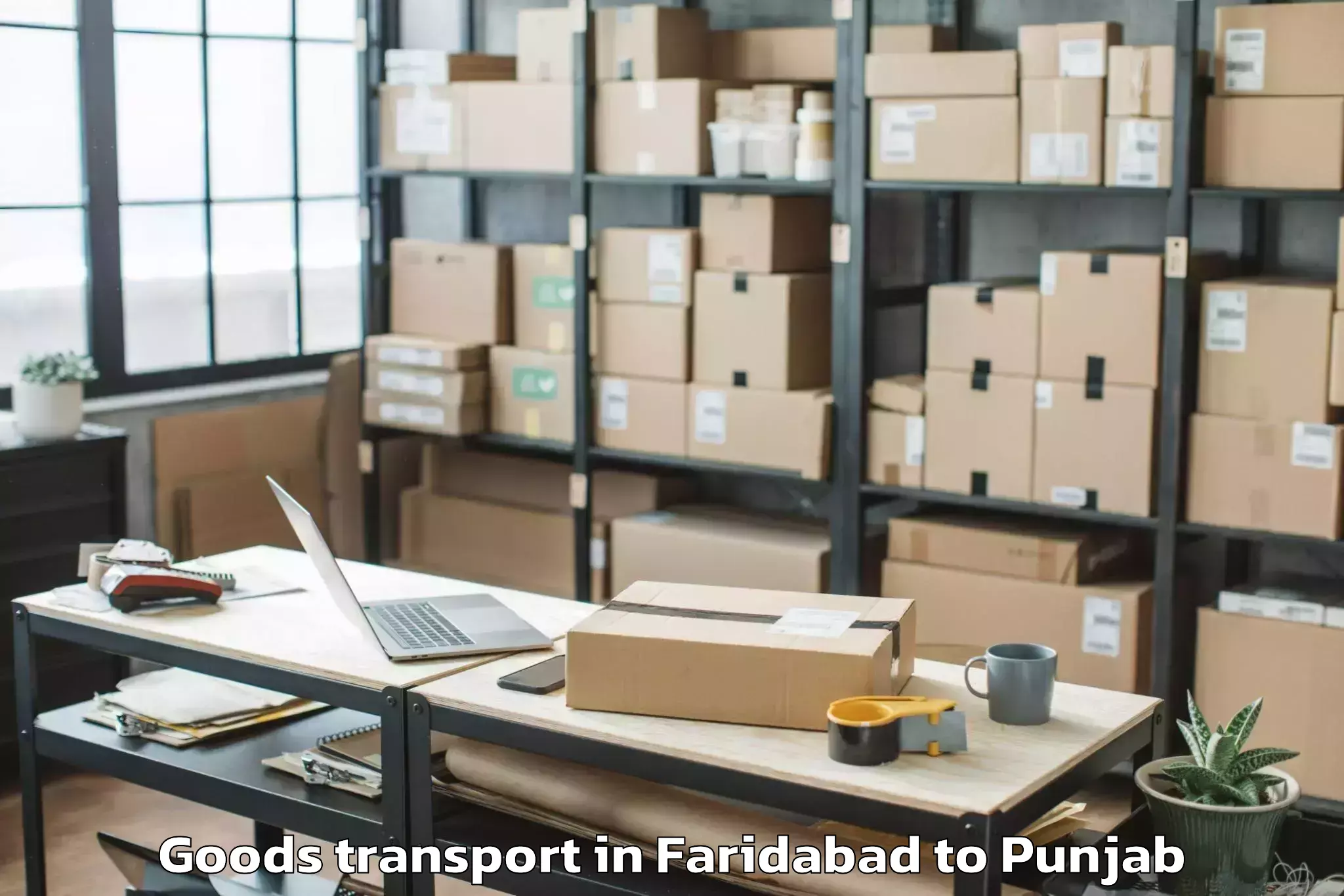 Comprehensive Faridabad to Batala Goods Transport